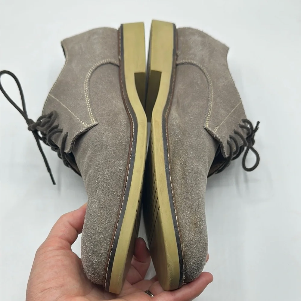 Banana Republic Gray Suede Lace-Up Shoes Men's Size 9